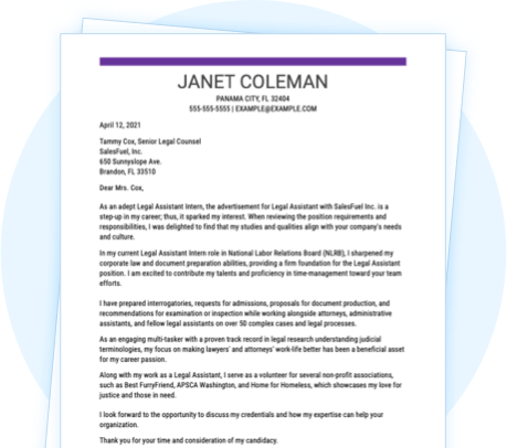perfect cover letter 2022
