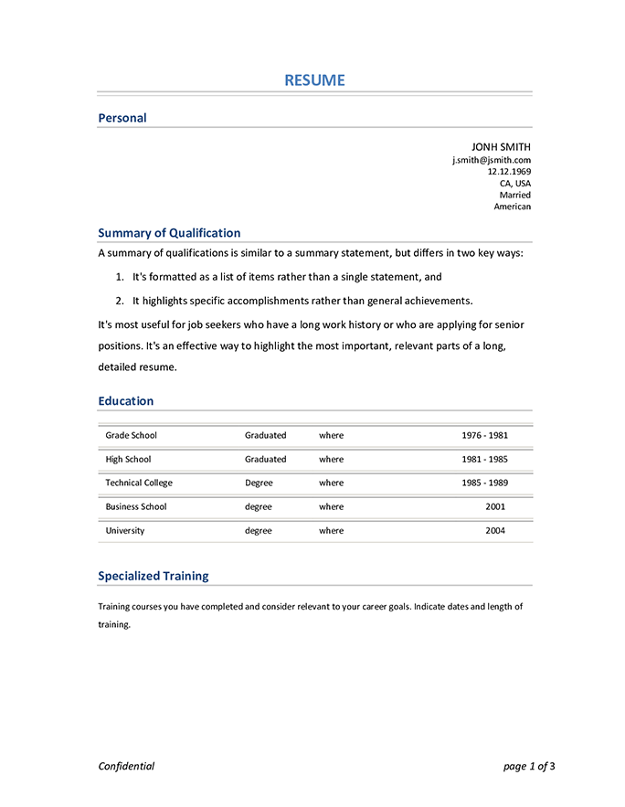 Student Resume Templates That Gets Results Hloom