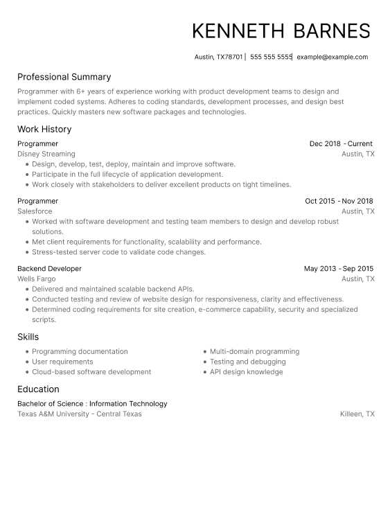financial data analyst resume example second