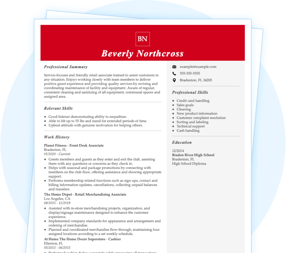 100 Free Resume Templates For Download In 22