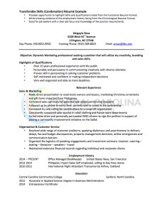 best definition for combination resume