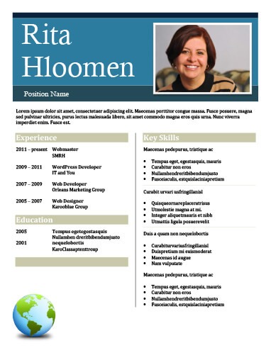 Big Bold Header Senior Web Developer Resume Sample