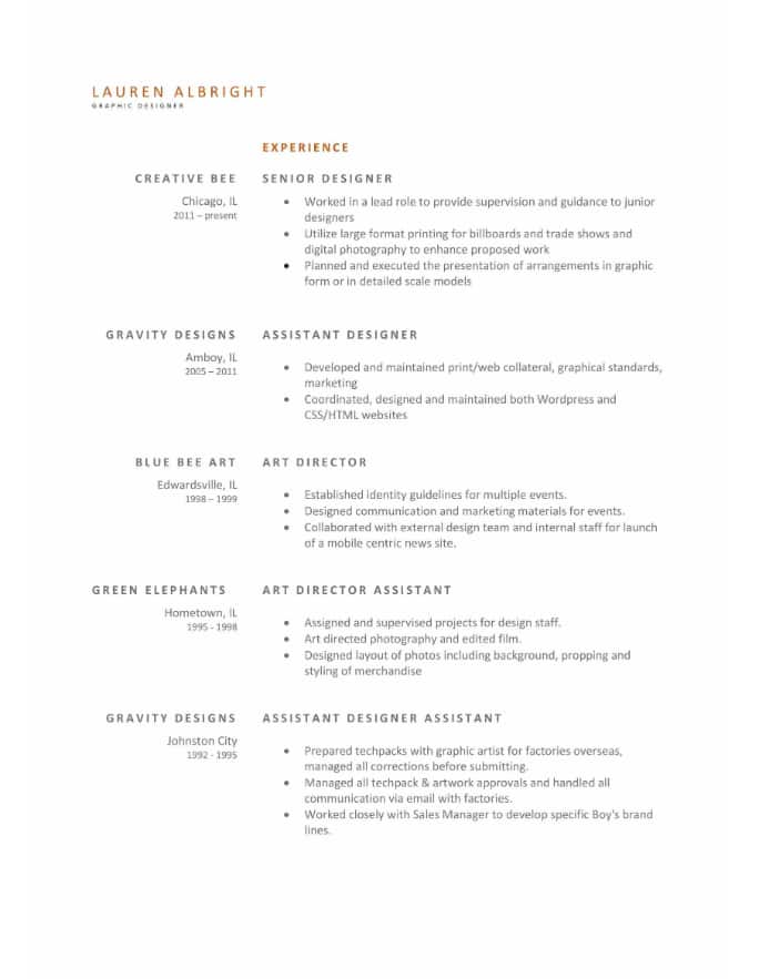 Simple And Clean Resume Templates Expert Tips Hloom