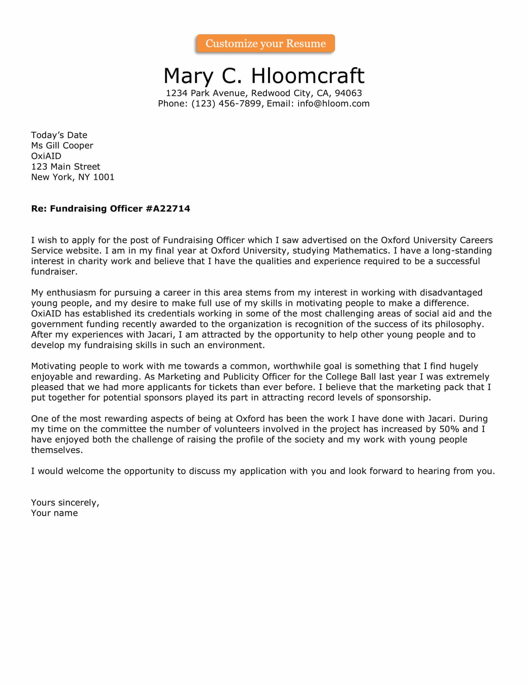 Professional Cover Letter Template For 2024